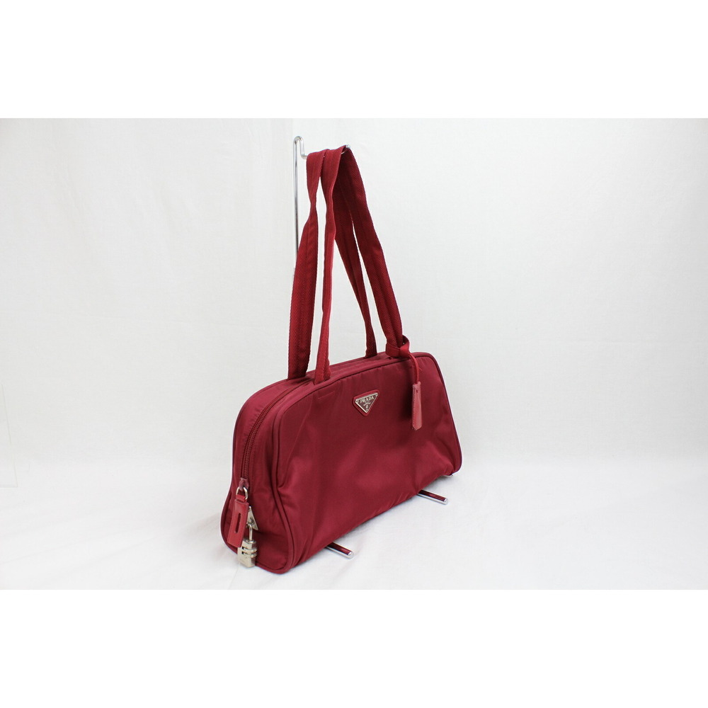 Prada Cerise Red TESSUTO SPORT Bag Tote